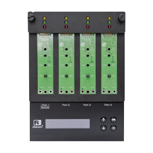 佑华PV-B4001高速m.2 NVMe PCIe固态硬盘拷贝机 1拖3 SSD对考机