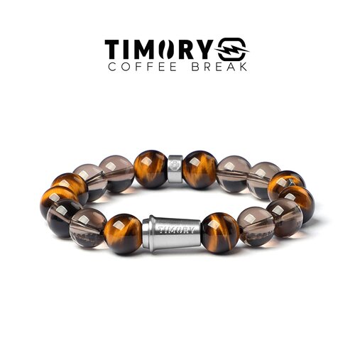 TIMORY咖啡系列虎眼石茶水晶手链