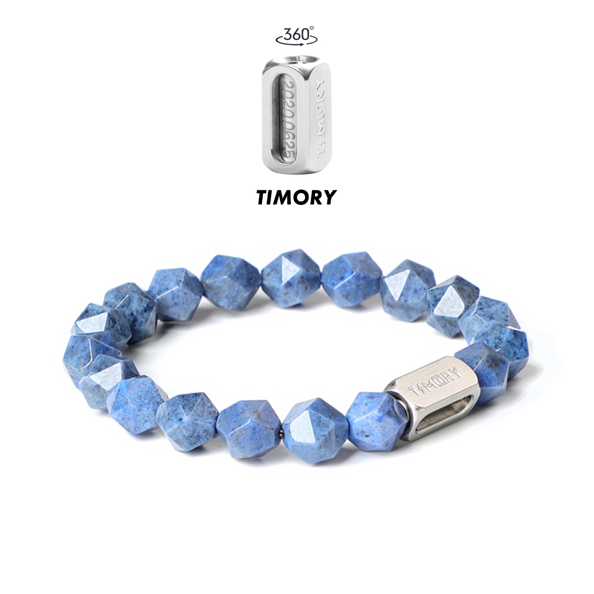 波塞冬清新浅色蓝线石手链男女