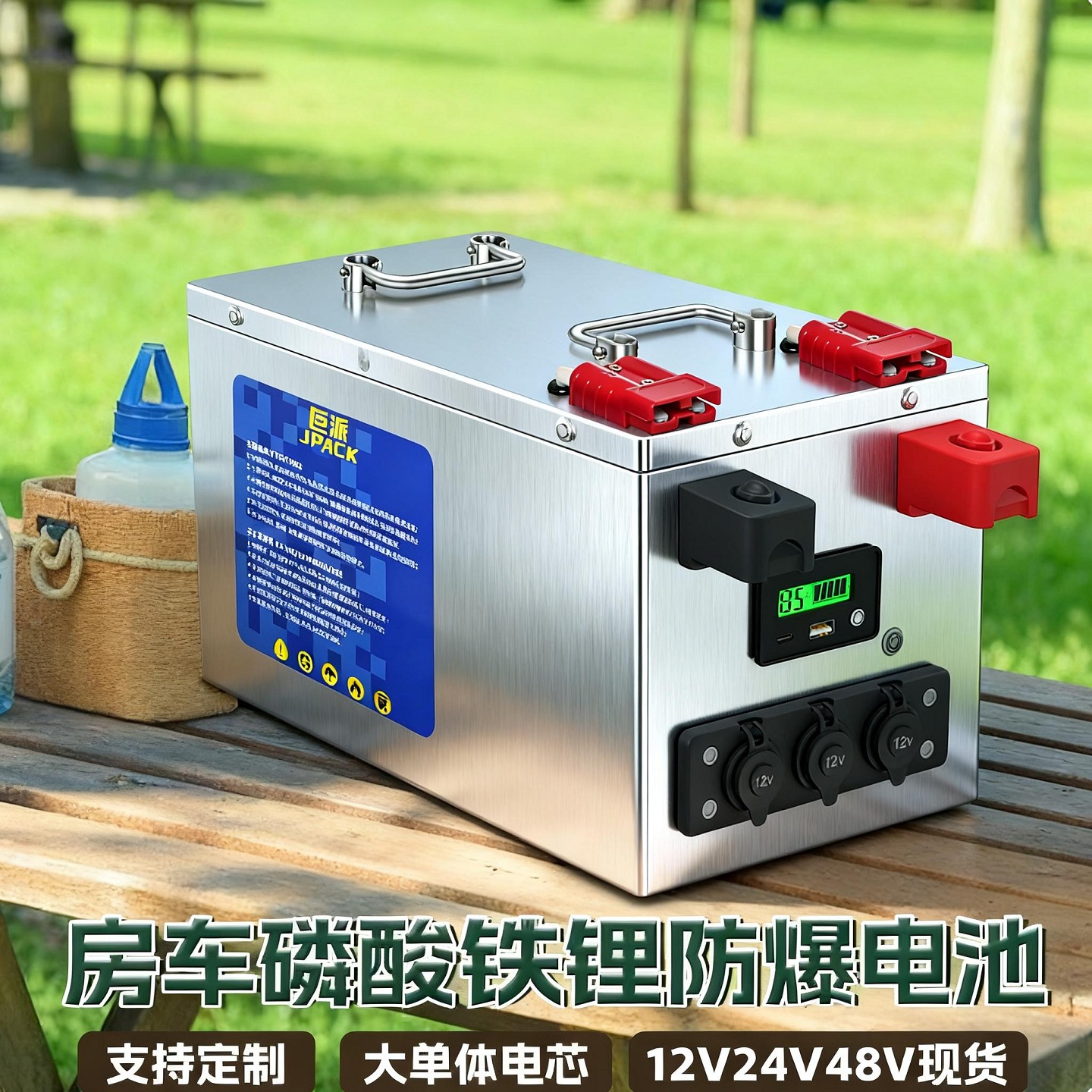 宁德磷酸铁锂房车专用大容量电池12V24v48伏大单体电芯储能电源