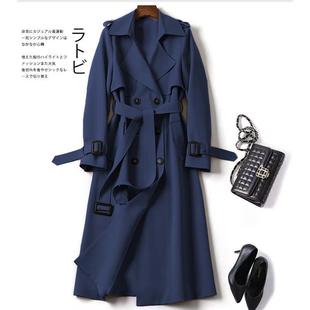 2024autumn women long trench jackets ladies suits jacket风衣