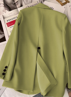 后开叉西装女2024spring women fashion blazer jacket suit coat