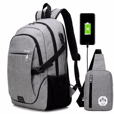 Laptop Backpack with USB School Backpack Bag for Men Women