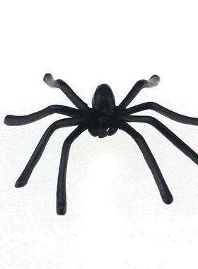 20 pc halloween plastic black spider joking toys decoration