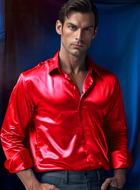 外贸欧美大码秋季个性红