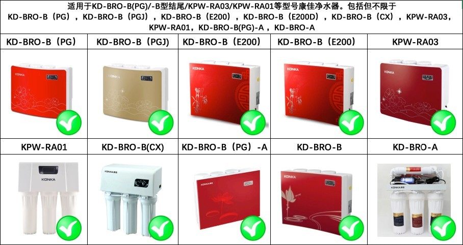 康佳净水器滤芯KD-BRO-B/A五级过滤器PP棉活性炭RO膜内芯通用包邮