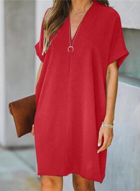 Summer clothes plus size women loose casual dress lady skirt