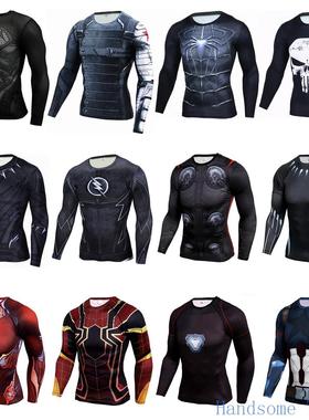 男速干上衣Men T-shirt Quick Dry Running Shirt Tops Rashguard