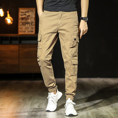 Cargo Pants Men Khaki Black Army Tactical Military Trousers