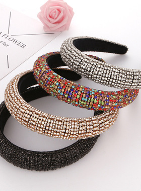 Baroque style European and American luxury diamond-encruste