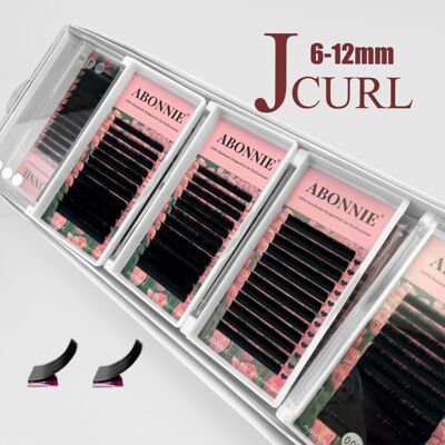 Abonnie J Curl 0.05 Cashmere Easy Fan Lash Extensions Matte