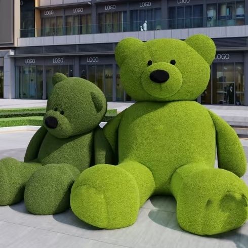 仿真绿雕工艺品广场市政园林网红景观摆件户外大型绿化雕塑定制作