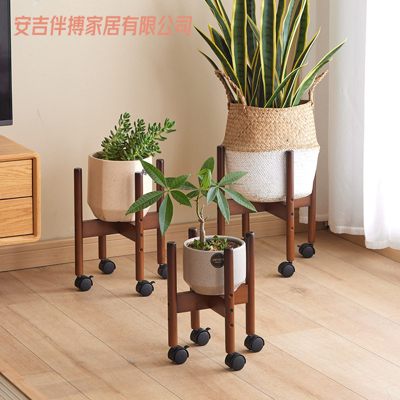花架带轮落地可调节十字
