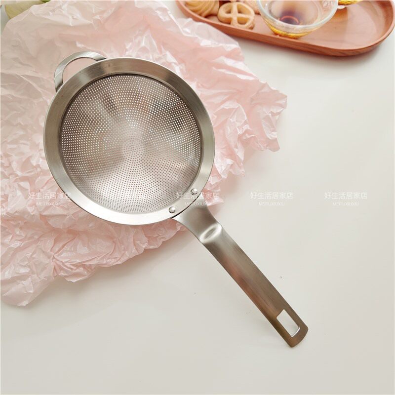出口100目不锈钢304豆浆漏勺家用打沫过滤果汁油渣面粉筛油渣漏网