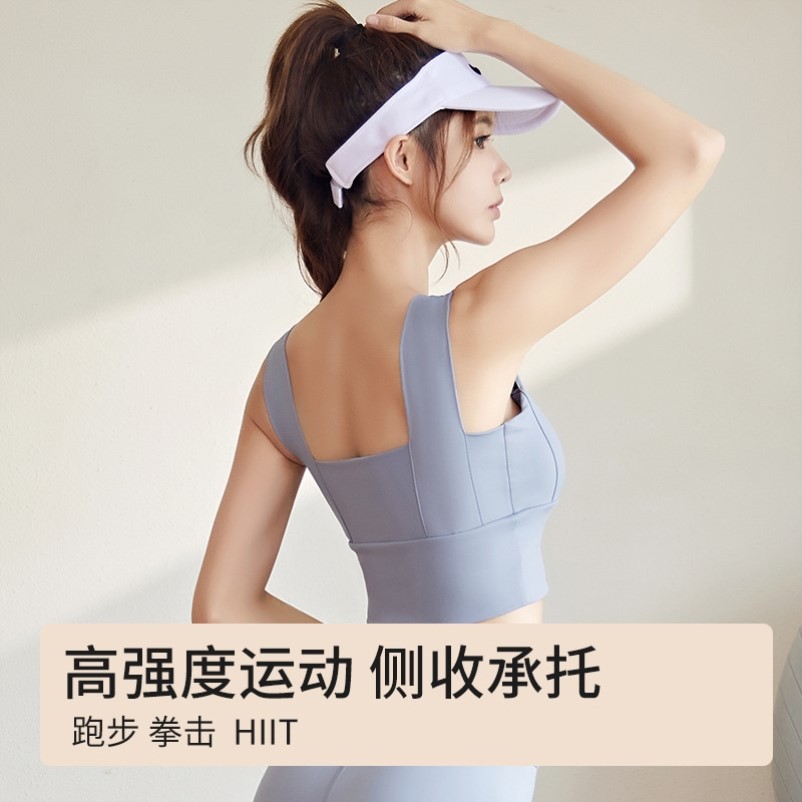 泳衣上衣单件蓝色女式分体款泳衣泡温泉专用运动背心文胸带胸垫