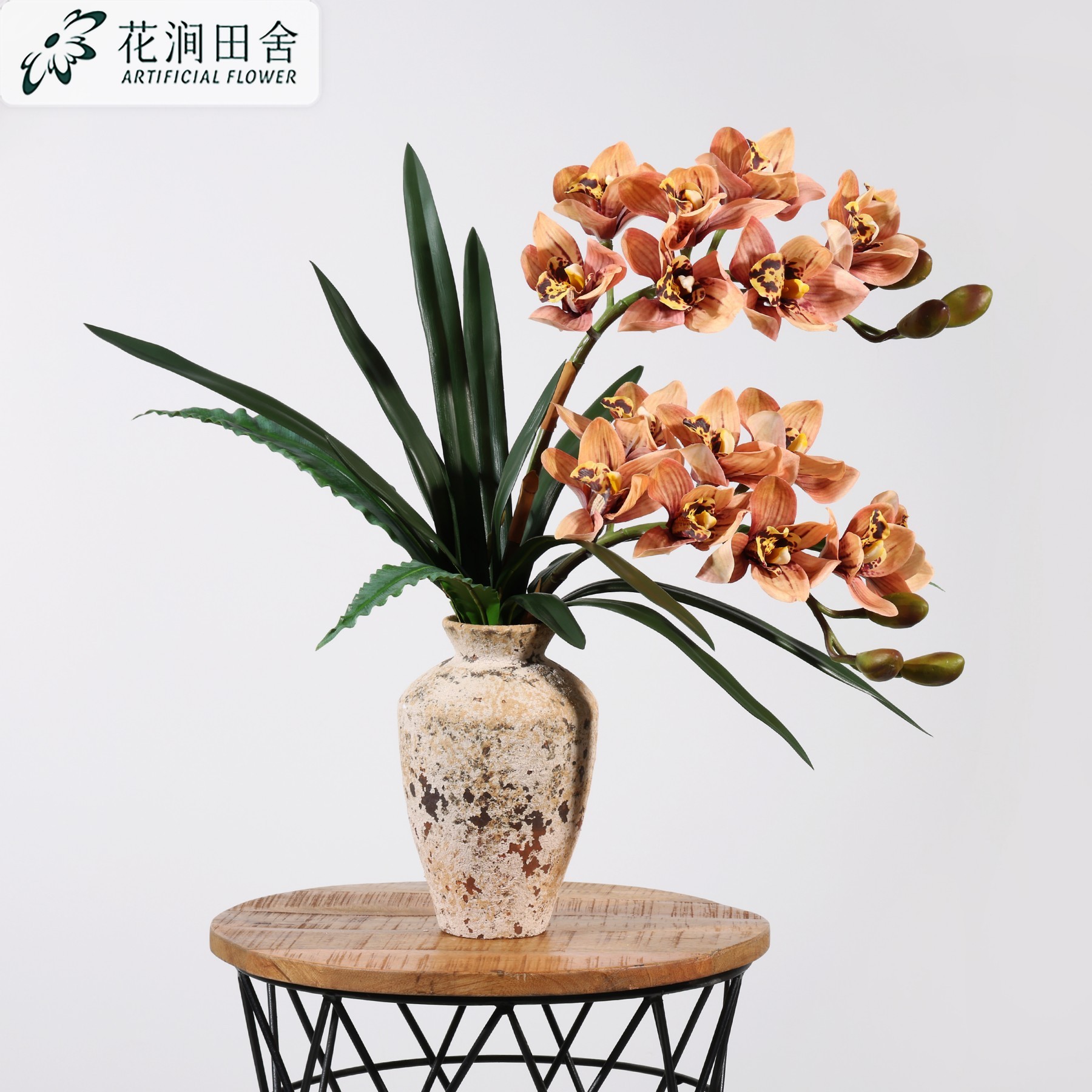 仿真花蕙兰手感8头过浆