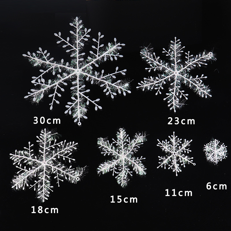 Snowflakes snow skewers Christmas tree decoration pendant