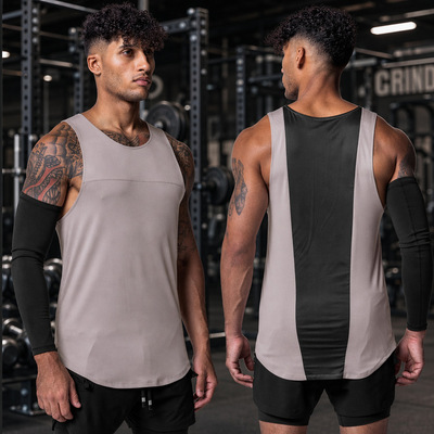 Men's sports vest casual quick drying shoulder loose singlet