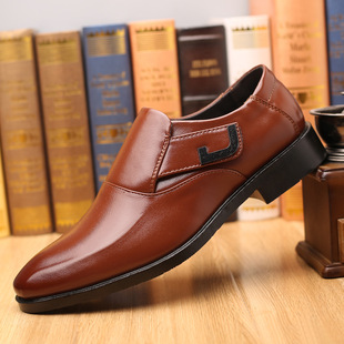 style casual leather shoes Large edition Korean men 鞋