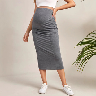 孕妇裙New high waisted pregnant women's short skirt slim fit