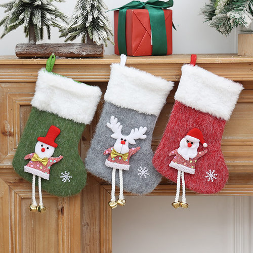 圣诞袜树挂饰Socks Candy Socks Cartoon Christmas Tree Pendant