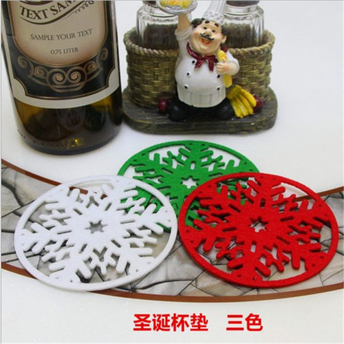 雪花杯垫Christmas coaster home accessories snowflake coaster
