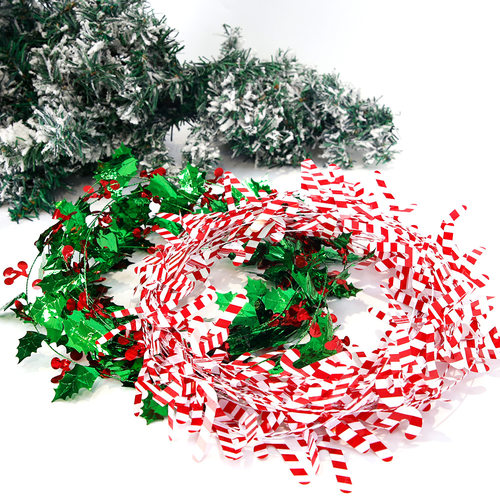 藤条 Christmas decorations garlands snowflakes canes rattan