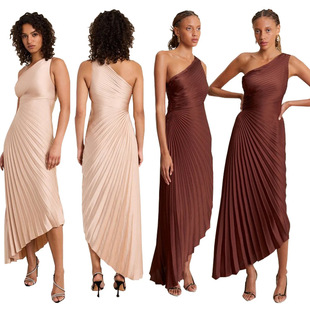 Sexy woman New Fashion One Shoulder Sun Dress, High Waist