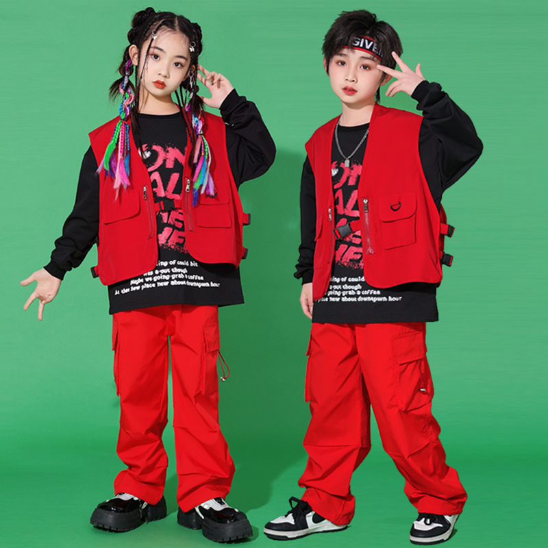 儿童街舞潮服hiphop嘻哈三件套