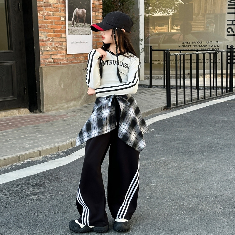 女童走秀潮衣韩版jazz街舞练功服