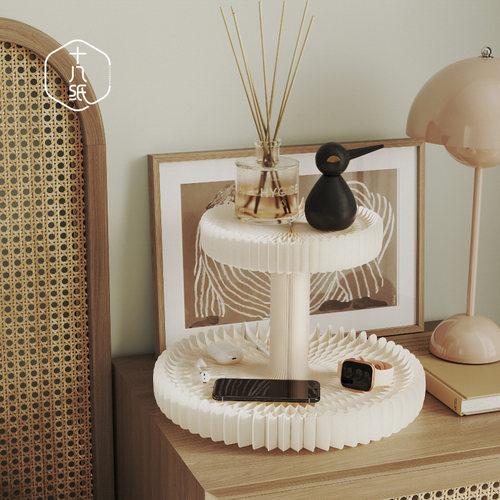 十八纸荷叶展架桌面陈列摆台托盘