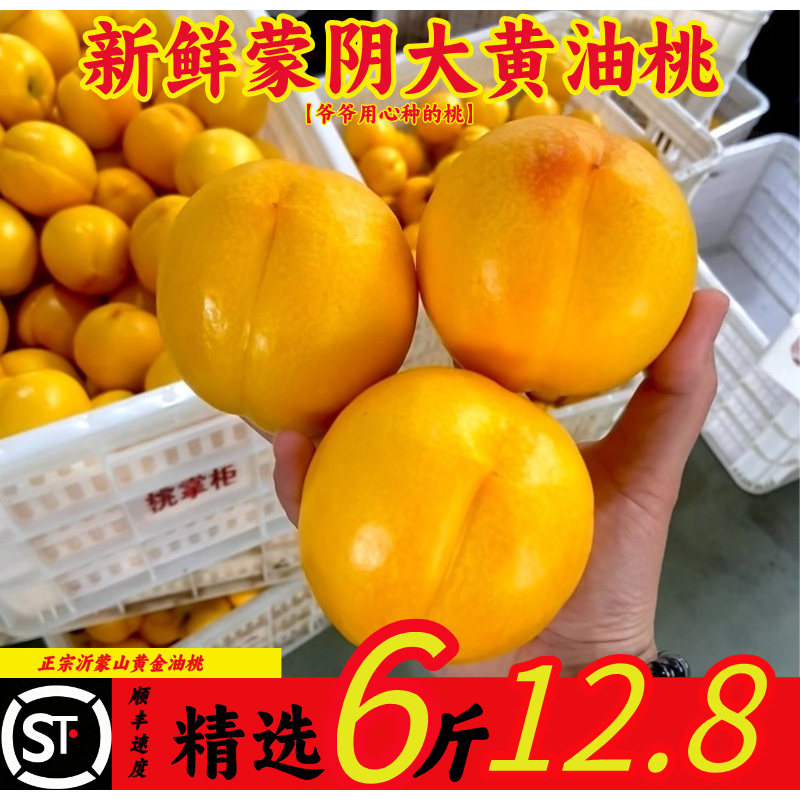 【爷爷的桃】正宗蒙阴沂蒙山黄油桃黄金油桃当季新鲜黄桃脆甜水果