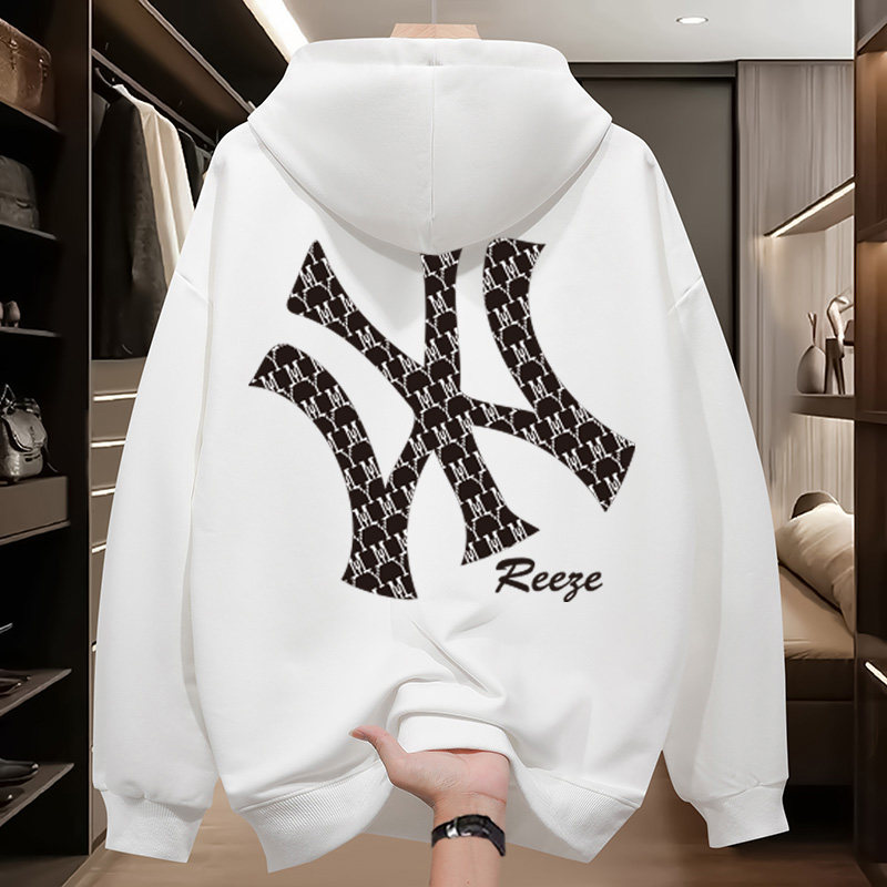 【奥莱精选】美式连帽卫衣男款青年新款高级感外套休闲上衣潮印花