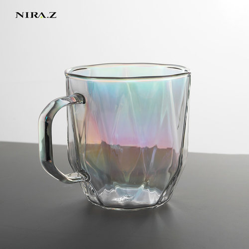 NIRA.Z炫彩镭射玻璃水杯