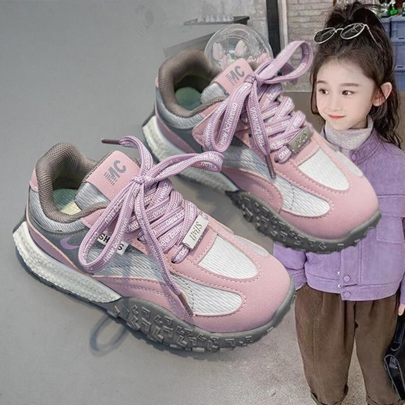 女童小个子内增德训鞋女2025年春