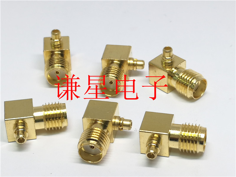 SMA母转MMCX公弯  射频AP高频SMA-K/MMCX-JW同轴 SMA转MMCX转换头