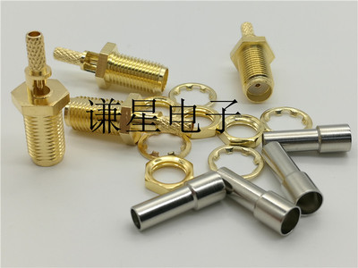 开天窗SMA-KY-1.5 外螺内孔SMA母头 RG316馈线SMA接头螺纹长11MM