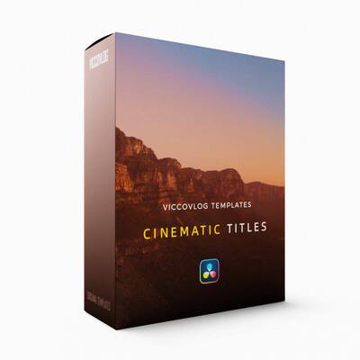 ViccoVlog 达芬奇原创 电影标题特效模板 Cinematic Titles