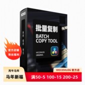 ViccoVlog Tool Copy 达芬奇原创批量复制工具 Batch