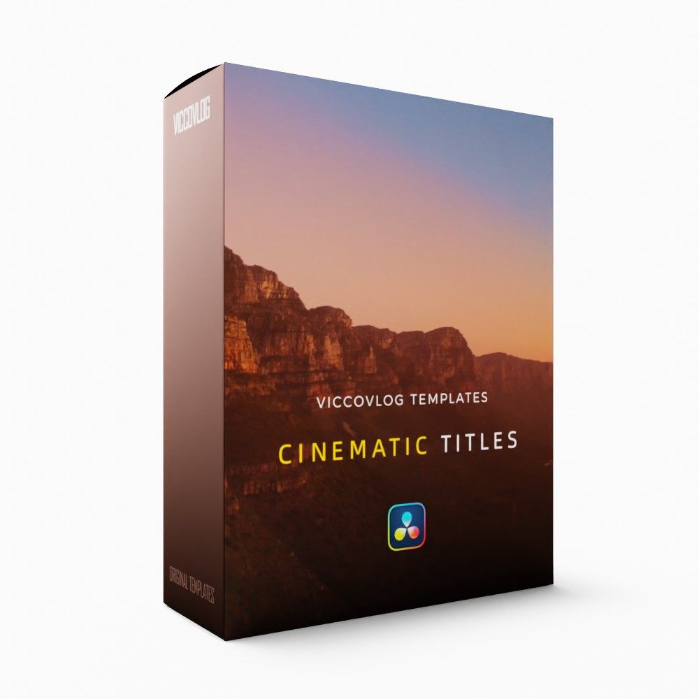 ViccoVlog 达芬奇原创 电影标题特效模板 Cinematic Titles