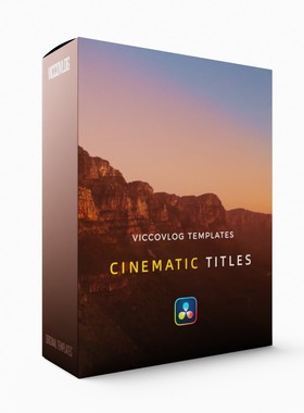 ViccoVlog 达芬奇原创 电影标题特效模板 Cinematic Titles