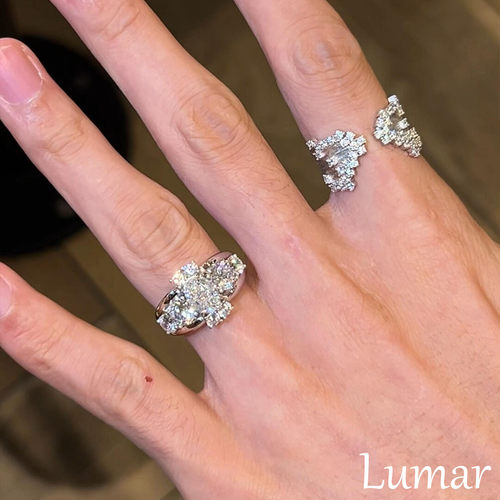 S925纯银老钱风重工鸽子蛋戒指女