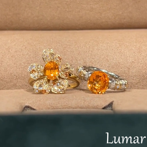 S925纯银爆闪太阳花宝石花朵戒指