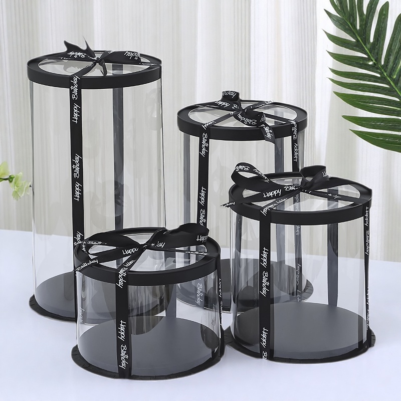 圆盒生日蛋糕盒子包装盒4四6六8八10寸5单双层加高圆形蛋糕包装盒