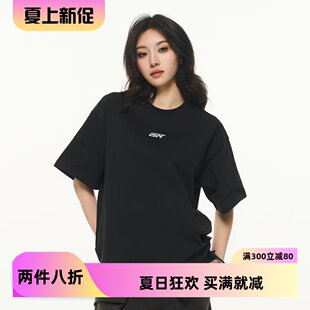 INFORMER夏季国潮山顶见印花短袖美式复古纯棉宽松情侣男女T恤新