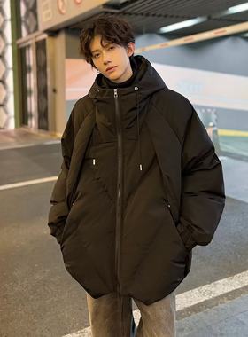 冬宽松保暖加厚男女情侣棉服棉衣