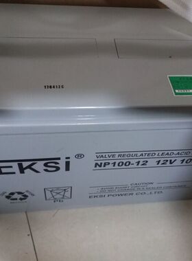 正品爱克赛蓄电池NP100 -12 EKSI 12v100ah 原装正品 计算机系统
