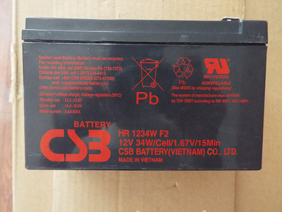 CSB蓄电池12V9AH  CSB蓄电池 HR1234W 12V34W 包邮