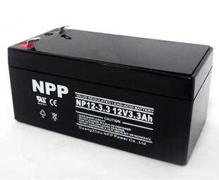 12V3.3AH 铅酸蓄电池 3.3 NPP耐普蓄电池NP12 医疗设备专用电池