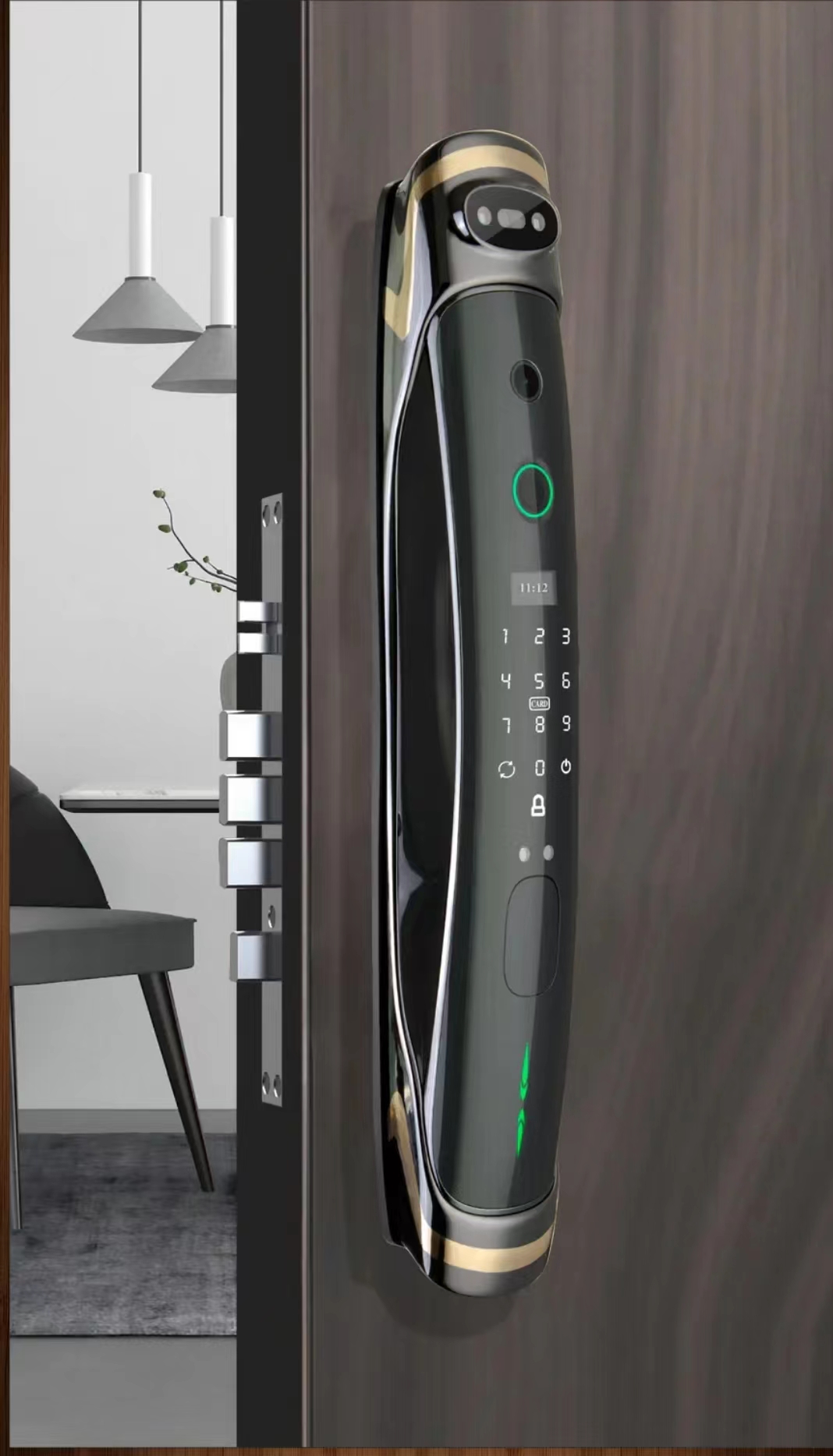 3D人臉人臉鎖貓眼鎖可視鎖主動抓拍移動偵測
